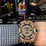 Copy Audemars Piguet Royal Oak Offshore Diver Rose Gold Diamond Watches